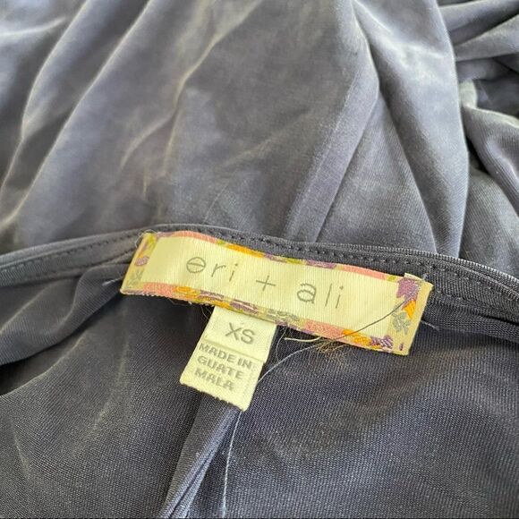 Anthro Eri + Ali Navy Annalyn Cold shoulder Dress - Picture 3 of 6